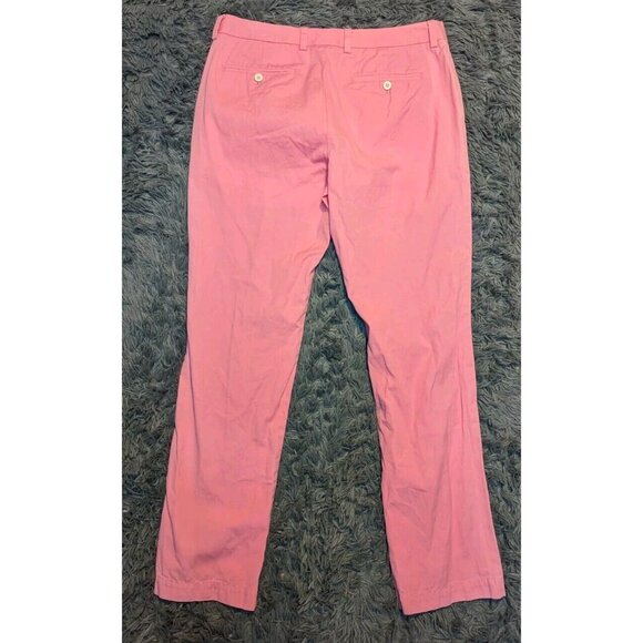 Vineyard Vines Slim Fit Chino Salmon Pink Breaker Pants Men's Size 34X32 EUC! - Picture 3 of 11
